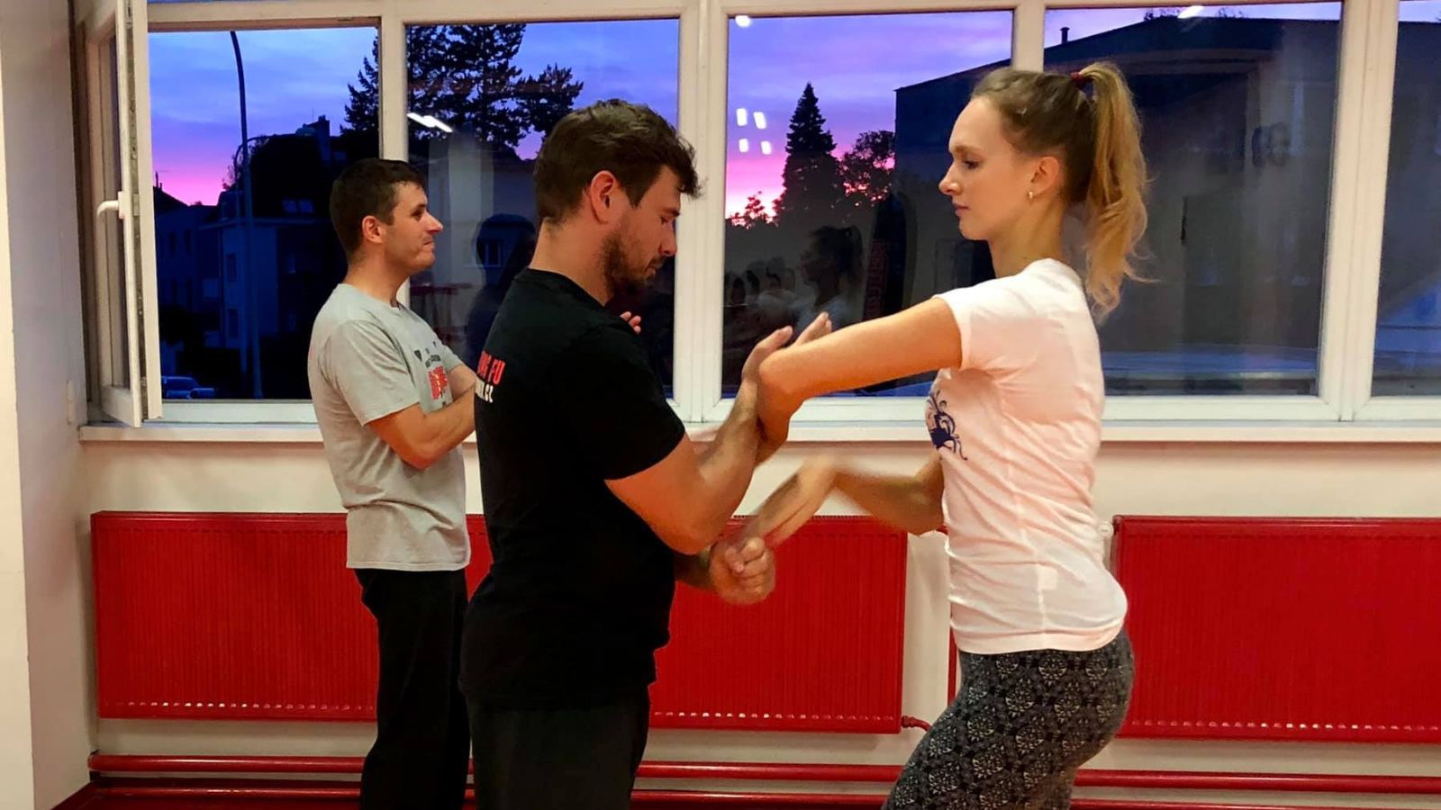 Skupina žen po Wing Tsun tréninku v Rakovníku
